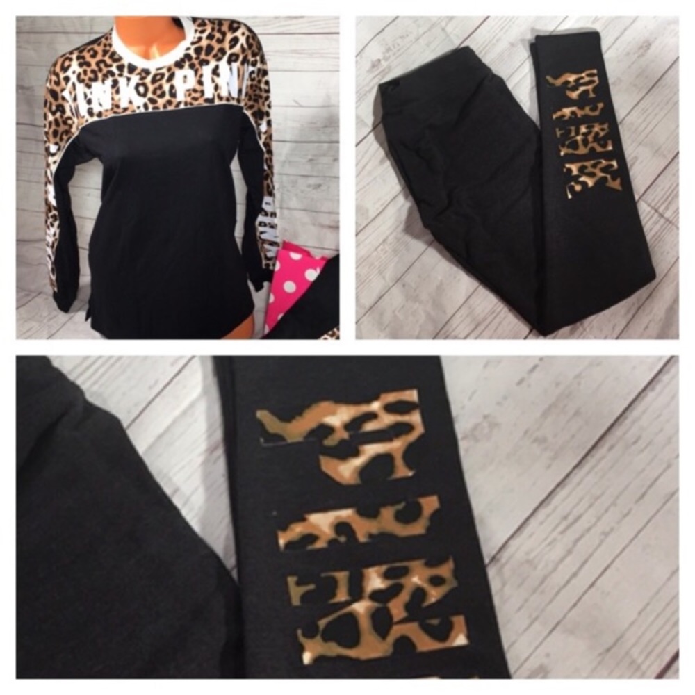 NWT vs pink outfit sz xs